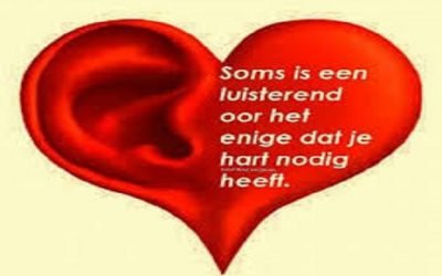 Blogs en nieuws 11 Een luisterend oor