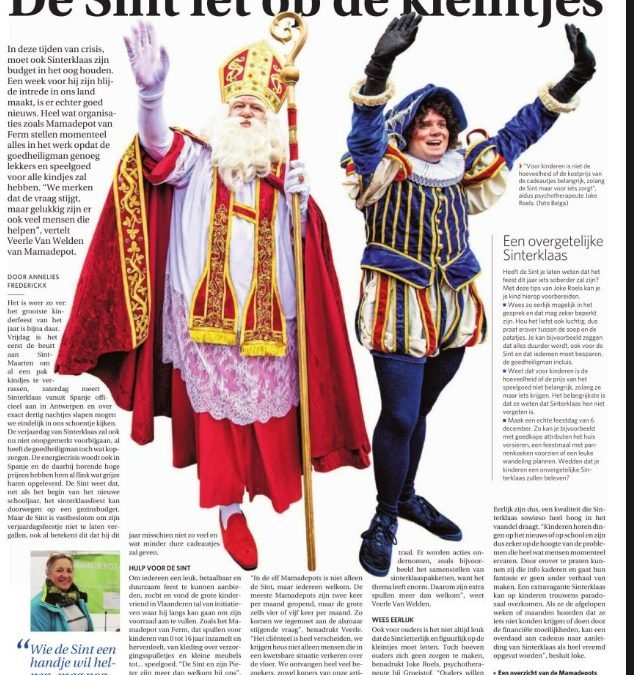 Sint let ook de kleintjes