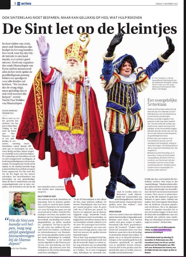 Sint let op de kleintjes